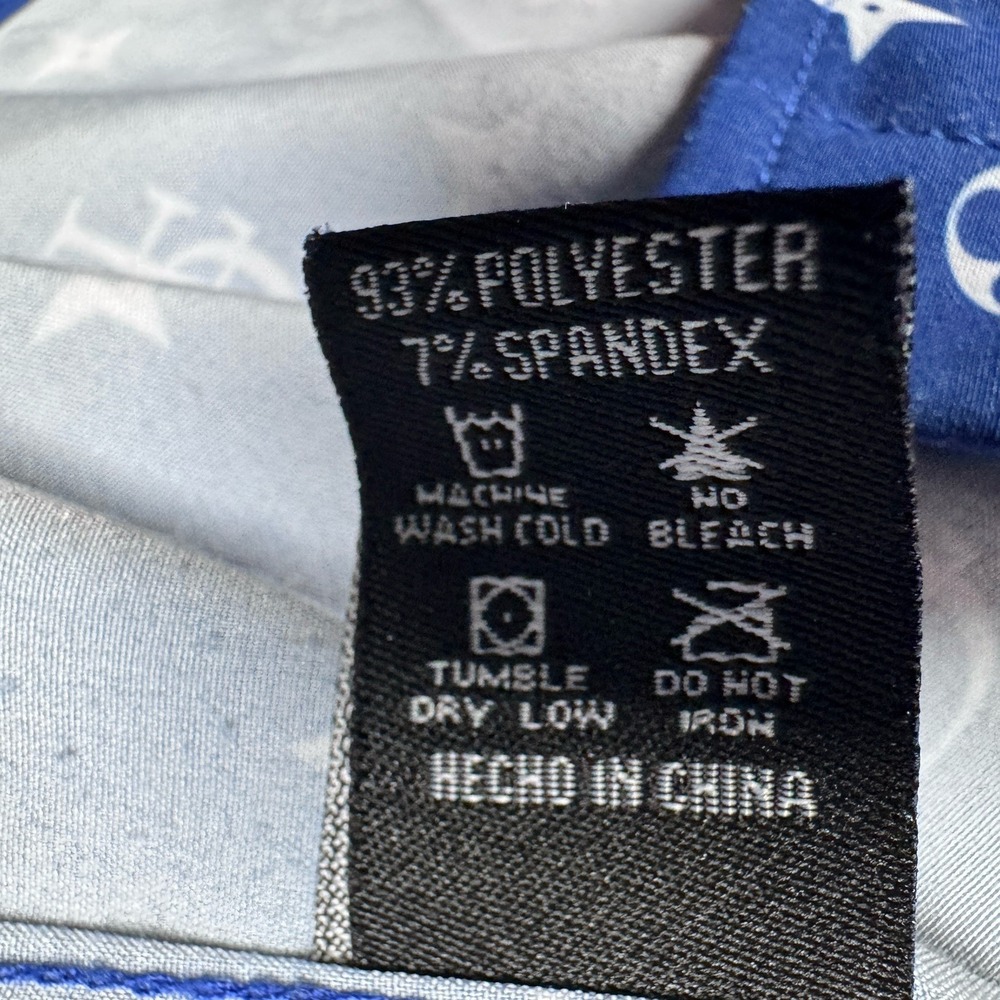 Dixxon Shirt Mens 5XL Blue The Bougie Hawaiian Monogram D-Lite Camp Dad Party - Picture 7 of 11